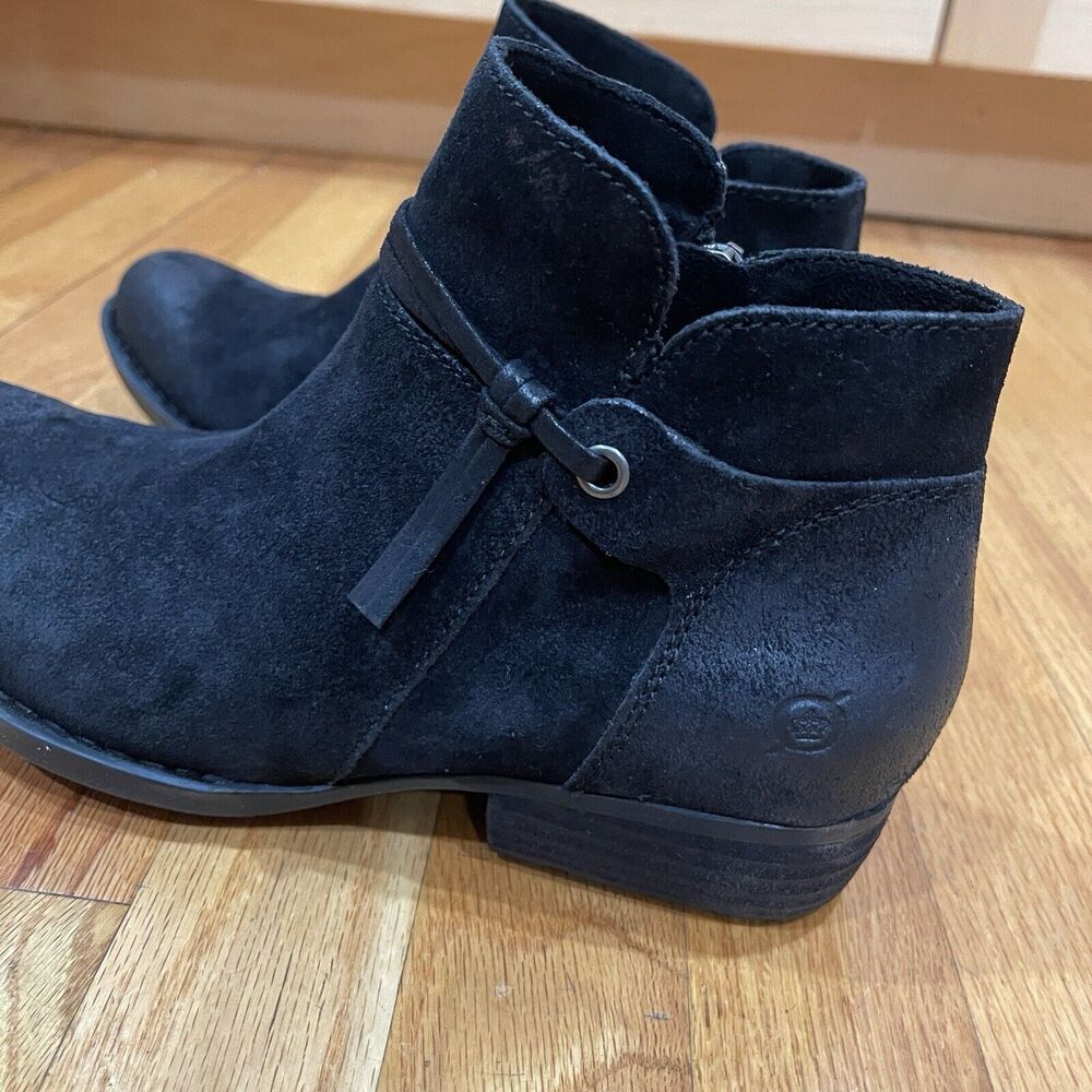 Born Shoes Kimmie Ankle Boots Womens Size 8.5M Black Leather Cushioned NEW - Picture 7 of 16